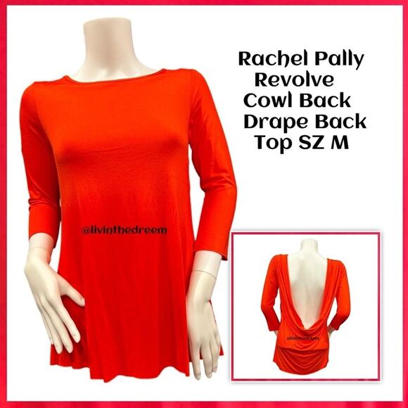 #T116 Rachel Pally Revolve Cowl Drape Back Top SZ M $98 - Picture 1 of 11